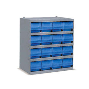 Ripiano in plastica RK-BOX tipo C con 16 contenitori per organizzare il tuo spazio - Product Image 1