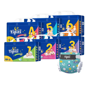 Tipiti OEM Prix usine Couches-culottes d'apprentissage jetables pour bébé, super douces, avec couche extérieure aspect tissu et surface sèche, rembourrage USA - Product Image 1