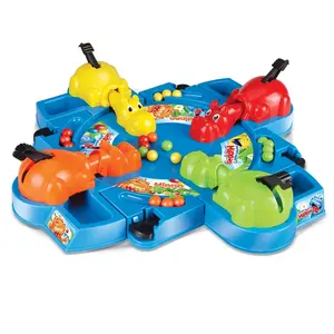 Juego de alimentación de hipopótamo 007-30A para niños, juguete divertido para alimentar a los animales salvajes antes del otro hipopótamo, para comer todas las bolas