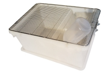 Cage d'élevage pour rongeurs en acier inoxydable 304 SS3, 485x350x200mm, avec plateau amovible et bouteille anti-fuite pour rats, <span class=keywords><strong>hamsters</strong></span>, lapins - Product Image 2