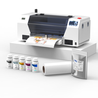 Impresora DTF Colorsun XP600 con cabezal de impresión A3 y polvo automático, máquina de impresión de inyección de tinta para camisetas