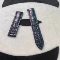 Bracelet de montre pour homme en cuir d'alligator américain véritable de haute qualité, réglable, luxueux, fait main, personnalisé, style crocodile