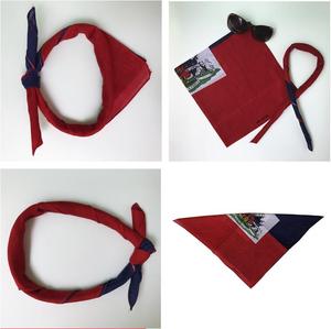 Stock barato 22*22 pulgadas 100% algodón Trinidad y Tobago bandera cuadrada Bandana - Product Image 6