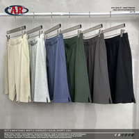 Ensemble polo gaufré respirant en polyester/coton épais 330G, t-shirt ample surdimensionné et short décontracté pour l'été