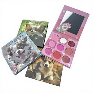 Palette <span class=keywords><strong>de</strong></span> fards à paupières imperméables 9 couleurs satinées et chatoyantes sur le thème des animaux – Haute pigmentation, format voyage pour les amateurs <span class=keywords><strong>de</strong></span> maquillage, adaptée aux carnations foncées et claires - Product Image 3
