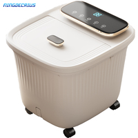 Bassin de Spa Électrique Vibrant et Massant NINGDECRIUS en Plastique pour Bain de Pieds avec Contrôle de Minuterie pour la Maison