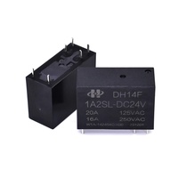 Relais de puissance DH14F-2ASTL-DC12V 20A, relais industriel 5V 12V 24V 48V PCB 6 broches 8 broches, relais de commande