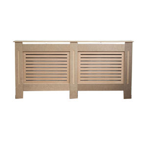 China <strong>Cheap</strong> UK Hot Sell Unpainted MDF Large Size <strong>Radiator</strong> <strong>Cover</strong> Traditional Heating Cabinet Free Sample - Product Image 1