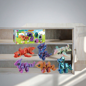 Modelo de Huevo de Dragón, Juego de 6 Huevos de Dragón Abribles, Juguete Coleccionable de Dinosaurio de Fantasía - Product Image 3