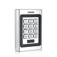 Lecteur de contrôle d'accès RFID en alliage de zinc résistant aux chocs et étanche IP67, clavier intégré, sonnette intégrée, sortie Wiegand 10-24V DC