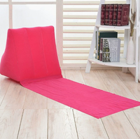 Coussin triangulaire tissé gonflable inclinable ergonomique moderne portable pour une utilisation intérieure et extérieure