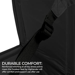 เก้าอี้พกพาสำหรับตั้งแคมป์ เดินป่า เบาะรองนั่งแบบพับได้ สะดวกสบาย กันความชื้น สำหรับสนามฟุตบอล - Product Image 5