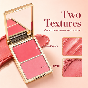 บลัชออนเนื้อครีมสีเดียวติดทนนานสำหรับแต่งหน้าประจำวัน บลัชออนเนื้อฝุ่น ผลิตภายใต้แบรนด์ส่วนตัว ราคาโรงงาน - Product Image 6