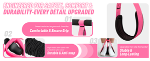 CZFIT NEW High Quality Tube Stretch Band Fitness Equipment Exercise Resistance Bands Foot Pedal Ankle Resistance Sit Pull <b>Rope</b> - Product Image 5