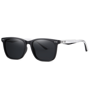 Gafas de Sol de lujo con montura transparente para hombre, venta al por mayor, gafas de sol polarizadas con logotipo de marca personalizables de cristal 2025 - Product Image 2