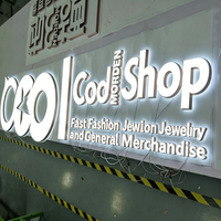 Letras de Canal con Iluminación Frontal Personalizadas, Letreros Grandes para Exteriores, Entradas de Edificios de Hoteles, Logotipos LED 3D Iluminados para Publicidad Comercial