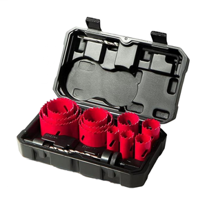 17個のハンディ穴のこぎりキットセットバイメタルファストチップ取り外しマドリル付き<span class=keywords><strong>3</strong></span>/4〜2-1/2穴カッターメタルウッド乾壁パイプ用 - Product Image 2