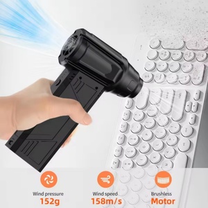 Le nouveau ventilateur portable rechargeable à affichage numérique à quatre vitesses, pour l'extérieur et l'intérieur, est conçu pour l'élimination de la neige et de la poussière. - Product Image 4