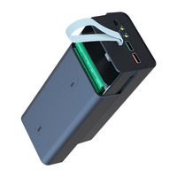 Boîtier de Banque d'Alimentation Haute Capacité pour 21 Piles 18650 (Sans Batterie) PD 10W 18W 22.5W QI Sans Fil 5W 10W 15W Type-C avec Écran LCD