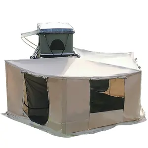 4 mevsim çadır Ultralight karbon fiber sert taraflı SUV Ute Up küvet araba çatı üst çadır Foxwing tente