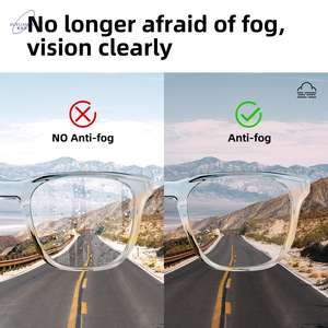 نظارات أمان ملونة من فوشيدا Z87 تلسكوبية مع عدسة زرقاء وإطار حماية للكبار - Product Image 4