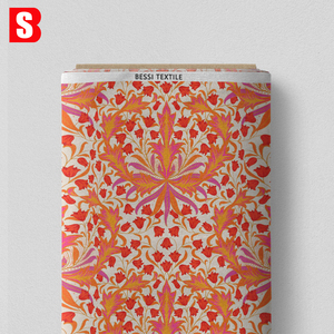 Tùy Chỉnh In Kỹ Thuật Số Tự Do Bông Vải 100% Bông Với <span class=keywords><strong>William</strong></span> Morris Hoa Thiết Kế In Cho Phụ Nữ Dresses - Product Image 6