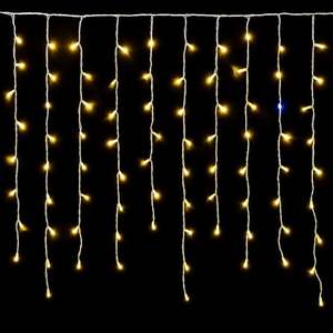 Guirlande lumineuse Gloca 120 LED 3m x 30-70-40-60cm, fil blanc, lumière jaune, étanche IP65, lumières de mariage - Product Image 1