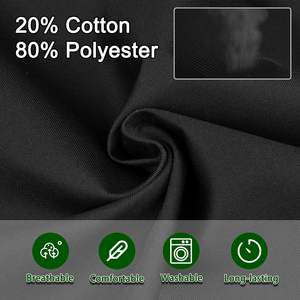 Tablier de chef serveur court tablier de taille noir avec 3 poches pour femmes hommes demi-tablier pour serveur nettoyage Barbecue - Product Image 6