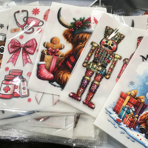 Noël Pet Plastisol <span class=keywords><strong>Film</strong></span> Clair Encre De Noël Diva Dtf Transfert Numérique Htv Transfert De Chaleur Vinyle Presse Prêt Fer sur Autocollants - Product Image 6