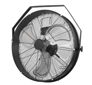 20" Metal Wall Mount Strong Power Electric Fan Industrial Fan Factory Direct Sales Logo Customized