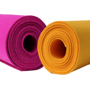 고품질 산업용 펠트 폴리에스터 부직포 롤 통기성 난연 방수 홈 텍스타일용 단색 - Product Image 1