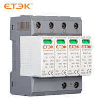 Parafoudre ETEK T2 Classe AC SPD 4P 40kA 275V EKU5 -T2-4P-275V Certifié IEC Protection IP20