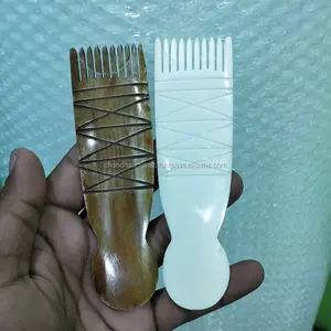 Desain Abad Pertengahan Antik Sisir Tulang Alami