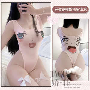 जापानी एनीमे शैली 2 डी एक टुकड़ा स्विमसूट लेगिंग के साथ सेक्सी लिंगरी सेट - Product Image 4