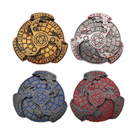 DND Cursed Dragon 7-en-1 Rotation Fidget Toy Spinner Roulette Dés en métal pour Donjons et Dragons Jeu de table