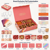 Boîte d'emballage pliable magnétique en carton rigide de luxe personnalisée pour chocolats, macarons, biscuits, bonbons, truffes