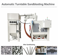 Table rotative robuste Blaster Max 500mm de hauteur pour composants en titane aérospatial PLC et machine de sablage à noyau de moteur