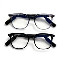 Lunettes de traduction vocale IA de pointe avec haut-parleurs et microphone intégrés, appels mains libres et musique avec son haute définition