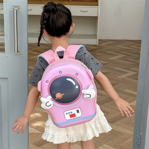 Sac à dos scolaire pour enfants, motif astronaute mignon, avec fonction lumineuse, grande capacité, en tissu Oxford imperméable et maille respirante en EVA - Product Image 6