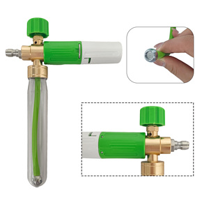 Canon à mousse de lavage auto 1L à grande ouverture, raccord rapide 1/4, lance à mousse réglable, pistolet à bouteille transparente - Product Image 1