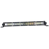 Barre lumineuse LED super brillante 12V 24V à une seule rangée, phare fin à faisceau spot, lampe de conduite tout-terrain pour camion, pick-up, SUV