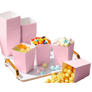 Boîte à popcorn rigide biodégradable et écologique à usage unique avec design conique à bord festonné pour poulet rôti, frites et bonbons - Product Image 2