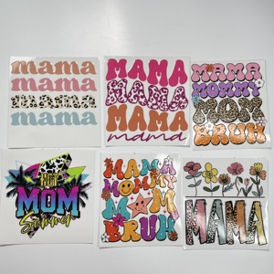 Usine fête des mères logo coloré autocollants <span class=keywords><strong>en</strong></span> vinyle uv dtf tasse wrap transferts impression wrap pour tasses <span class=keywords><strong>en</strong></span> verre - Product Image 4