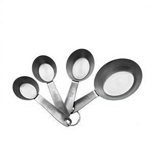 Juego de 4 Tazas Medidoras de Acero Inoxidable Ecológicas con Logotipo Personalizado - Product Image 1