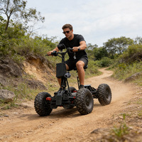 Vélo de montagne électrique tout-terrain 60V avec batterie au lithium, freins à disque, double transmission pour la chasse en extérieur, la patrouille à grande vitesse et la conduite sur la plage