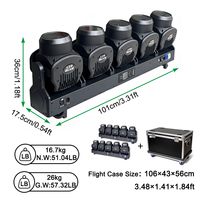 Igracelite 5x120W RGBW LED Swing Beam Bar Wash Moving Head Light 800W DMX512 Pixel Stage Effect Lighting DJ Disco Event