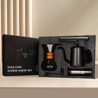 Ensemble de cafetière portable pour le camping, avec bouilloire à filtre à dégoulinement et moulin manuel, cadeau premium, pour les voyages en plein air