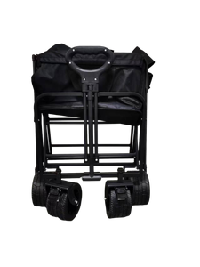 लोड क्षमता 170lbs पोर्टेबल ढहने योग्य आउटडोर गार्डन पिकनिक बड़ा व्हील फोल्डिंग वैगन कार्ट कैंपिंग के लिए - Product Image 3