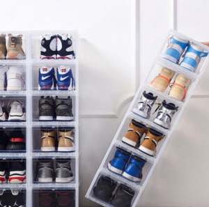 Boîte de rangement en plastique pliable pour chaussures en plastique pp, boîte d'emballage pour baskets, chaussures en plastique - Product Image 3