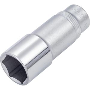 HAZET Socket 880LG-19 ∙ 3/8 pulgadas (10mm) cuadrado, hueco ∙ Perfil de tracción hexagonal exterior ∙ Tamaño 19 mm - Product Image 1